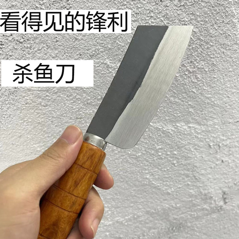 Yangjiang manufacturer has in stock fish-killing special knives, small fish knives, fish slicing knives, super sharp carbon steel small kitchen knives and outdoor knives Specification drawing