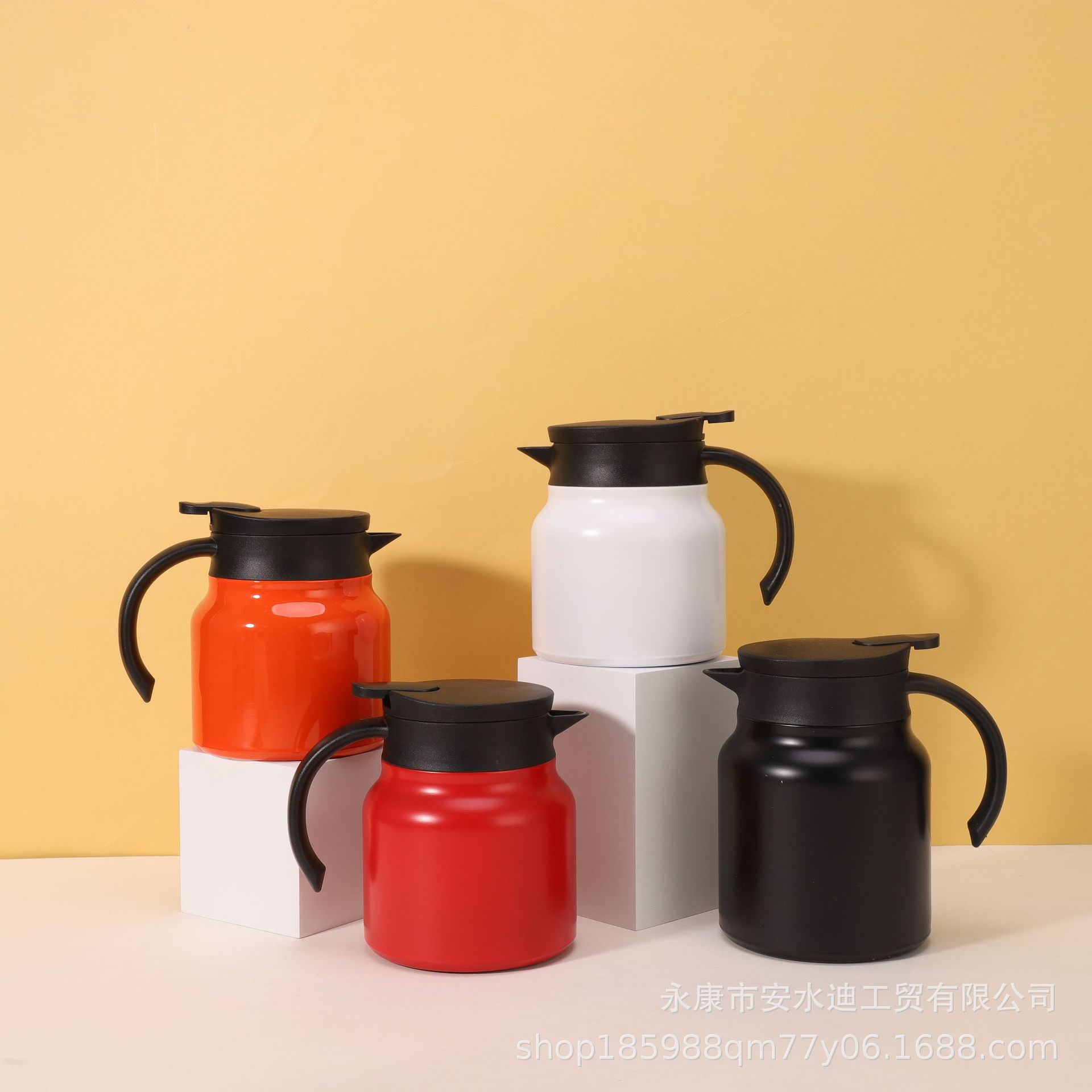 316 stainless steel stewed tea pot, large-capacity home and office tea brewing insulated pot, vacuum portable water bottle full figure