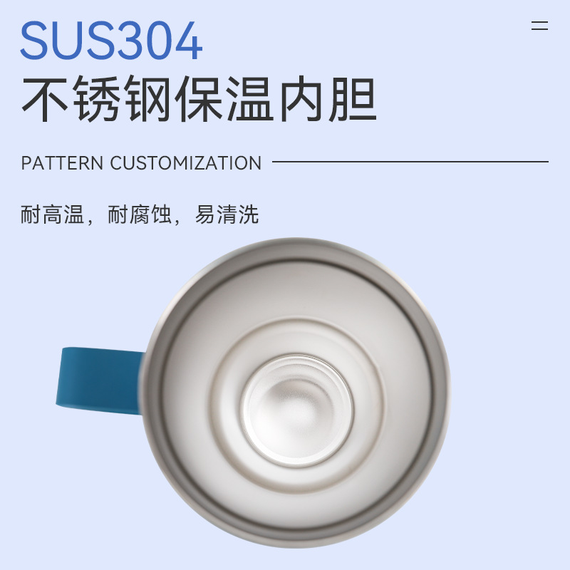 Double-lid set of 304 stainless steel car cup, household portable handle beer mug, 30oz cold and heat preservation ice cup Application Scenario