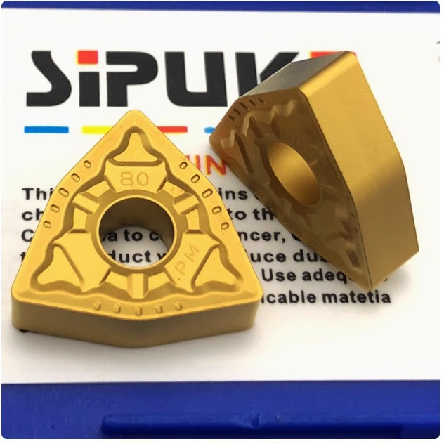 The manufacturer supplies CNC inserts WNMG080404/08-PM peach-shaped cylindrical turning inserts for hard alloy steel parts Application Scenario