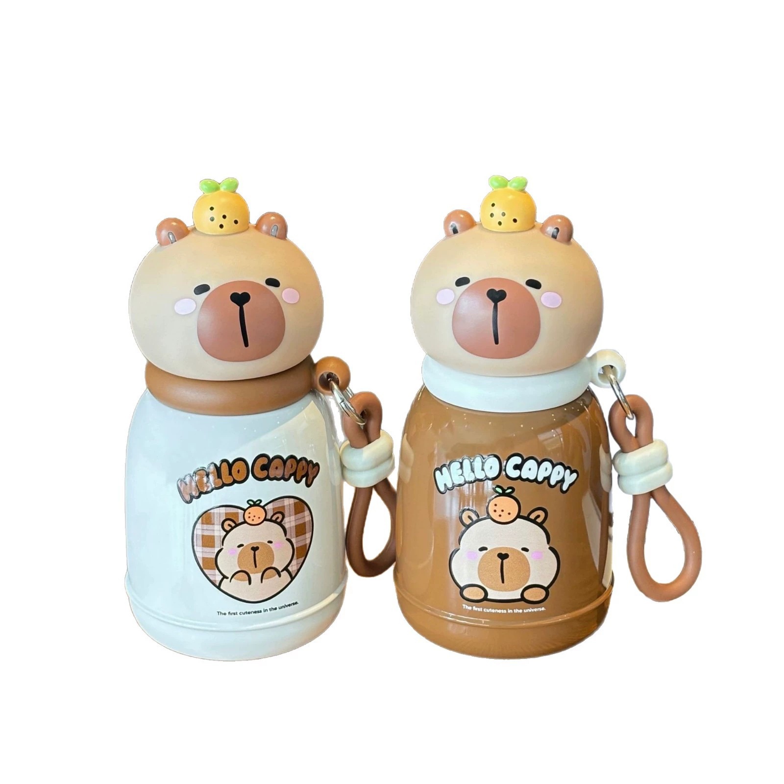 Cute Capibara water cup, adorable children's direct drinking insulated cup, portable and compact, high-quality appearance stainless steel cup Application Scenario