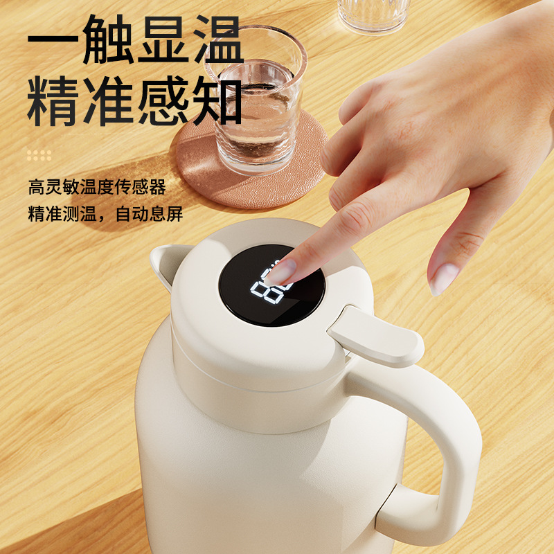 Thermos, insulated steeping teapot, stainless steel insulated teapot, new household insulated water kettle, insulated teapot, large capacity steeping teapot details Picture
