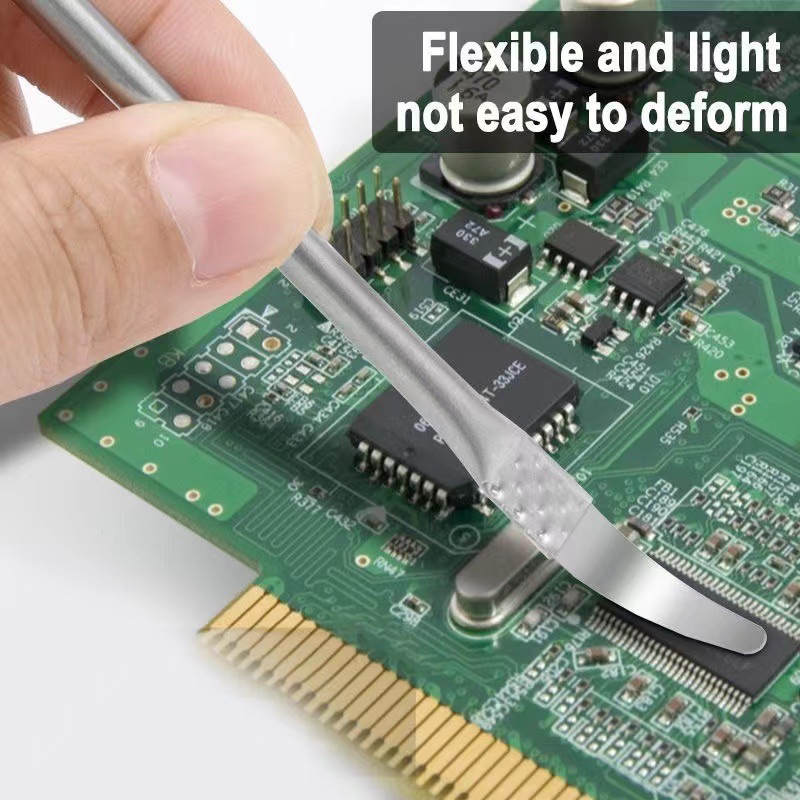 Tools for disassembling mobile phone motherboards, CPU chips, repair, disassembly scraper, engraving knife, thin blade, CPU prying knife, glue removal knife, blade Specification drawing