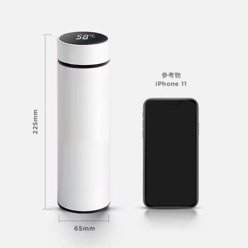 Simple and portable stainless steel insulated cup with screen display, creative water cup for boys and girls, smart temperature measurement, business straight cup gift Application Scenario