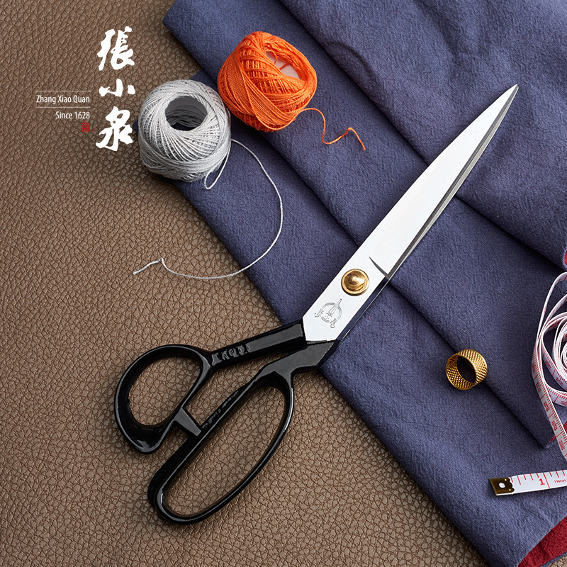 Zhang Xiaoquan scissors 12-inch tailor scissors, clothing cutting and sewing large scissors, sewing household and industrial scissors full figure
