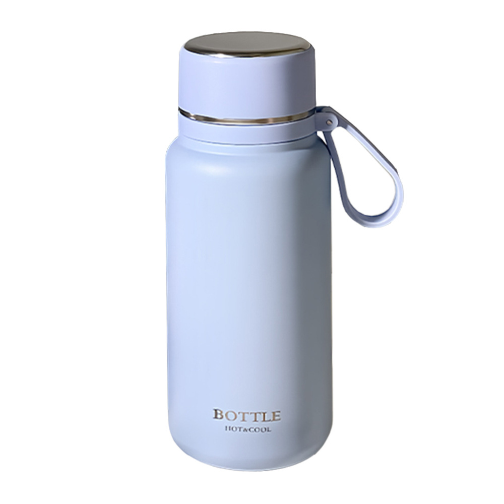 Wholesale of fashionable and simple stainless steel insulated cups, outdoor water cups for couples, portable vacuum tea cups with tea separators Item Picture