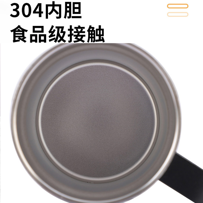 New cross-border 304 stainless steel cork bottom insulated cup, cork bottom handle cup, cork bottom straight cup mug Specification drawing