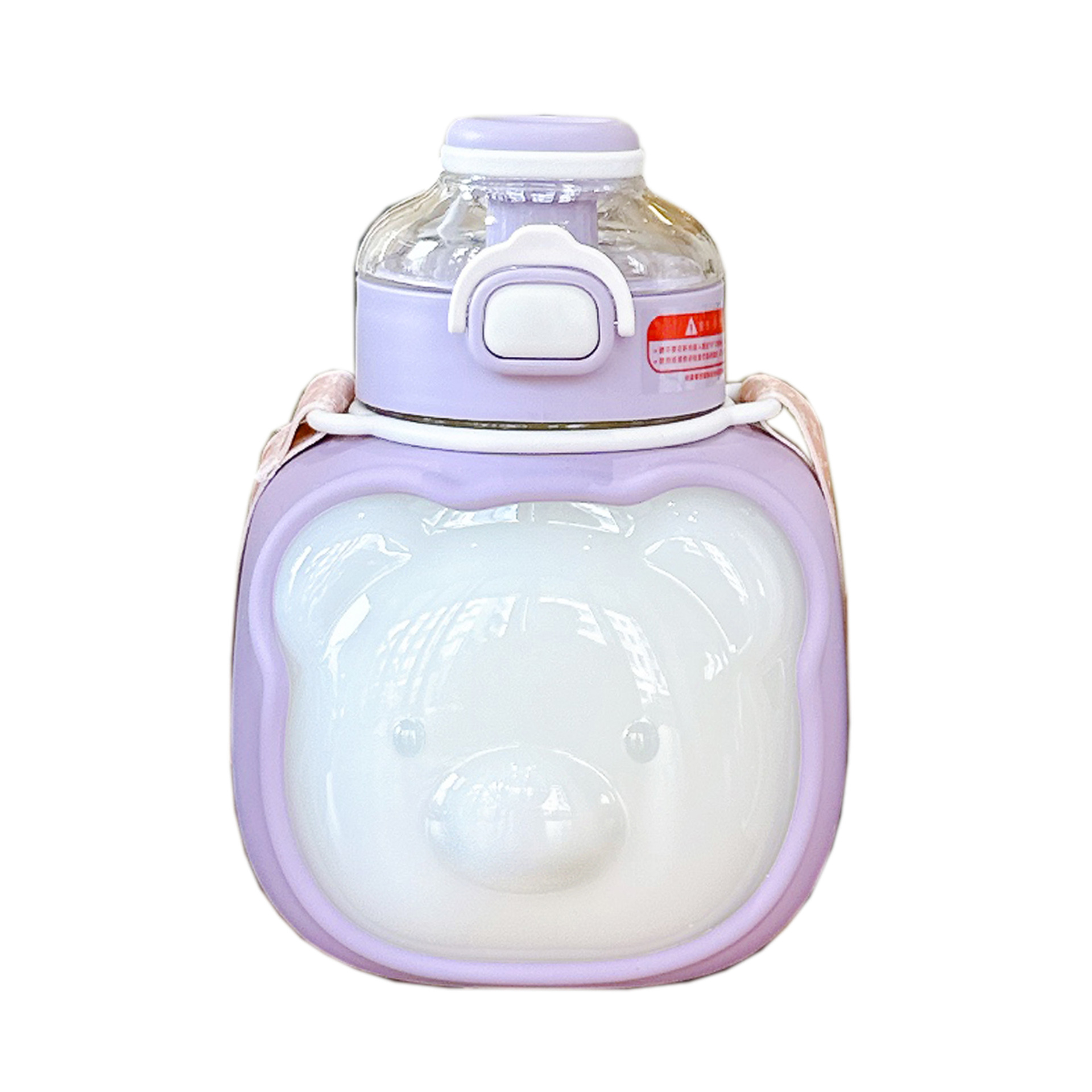 New Bear straw cup, cute girl, large-capacity plastic cup, portable outdoor, summer children, high appearance level cup Item Picture