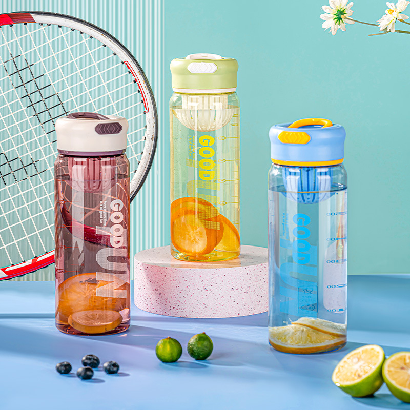 Customized summer portable car scale water cup, outdoor portable plastic sports water cup, student tea strout and portable cup details Picture