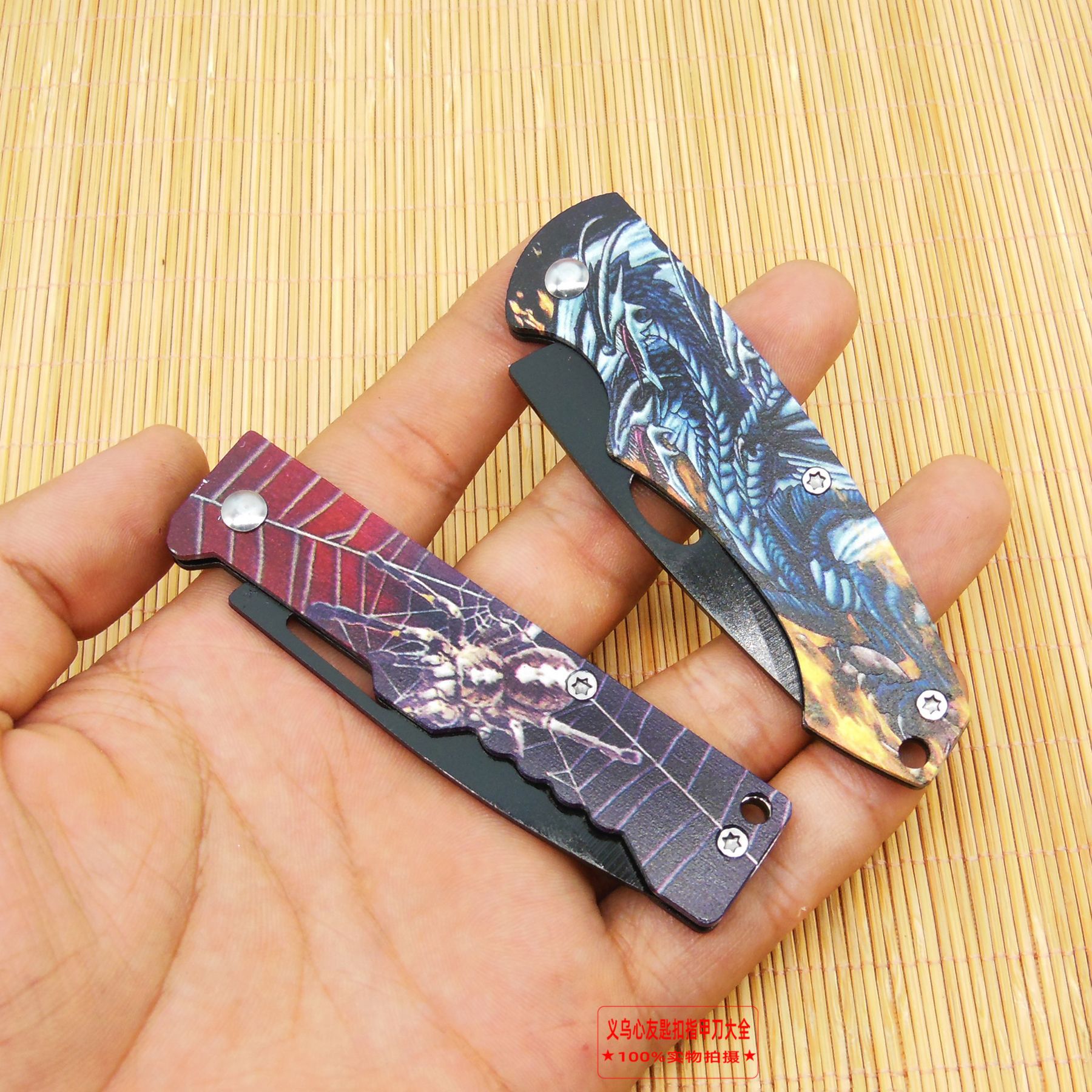 Cross-border best-selling camouflage 3D painted sharpened stainless steel outdoor folding knives, camping survival high-hardness military knives Application Scenario