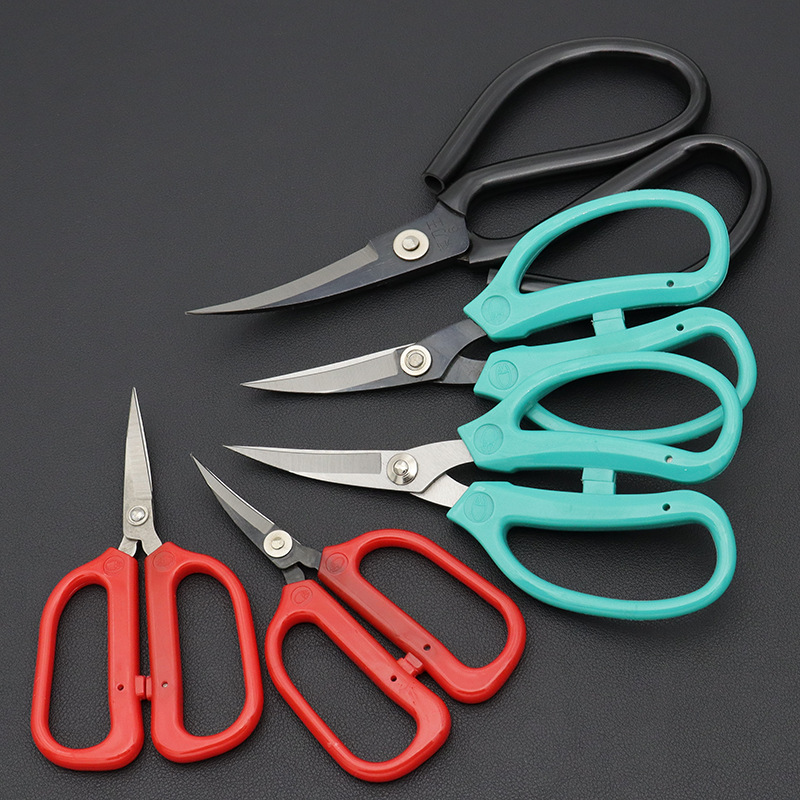 Elbow scissors, stainless steel upturned head, industrial rubber sole, leather trimming, garment making, garment tailoring, cutting, wiring head