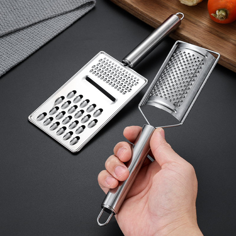 【 Kitchen Gadgets 】 Stainless steel shredded radish grater, multi-functional vegetable cutter, potato grinder, ginger and garlic puree grater details Picture