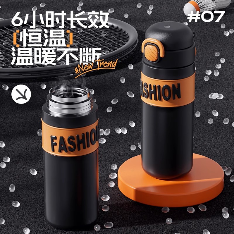 Gabitu 316 stainless steel insulated cup, special for children and students, girls' straw cup, large-capacity sports water cup details Picture