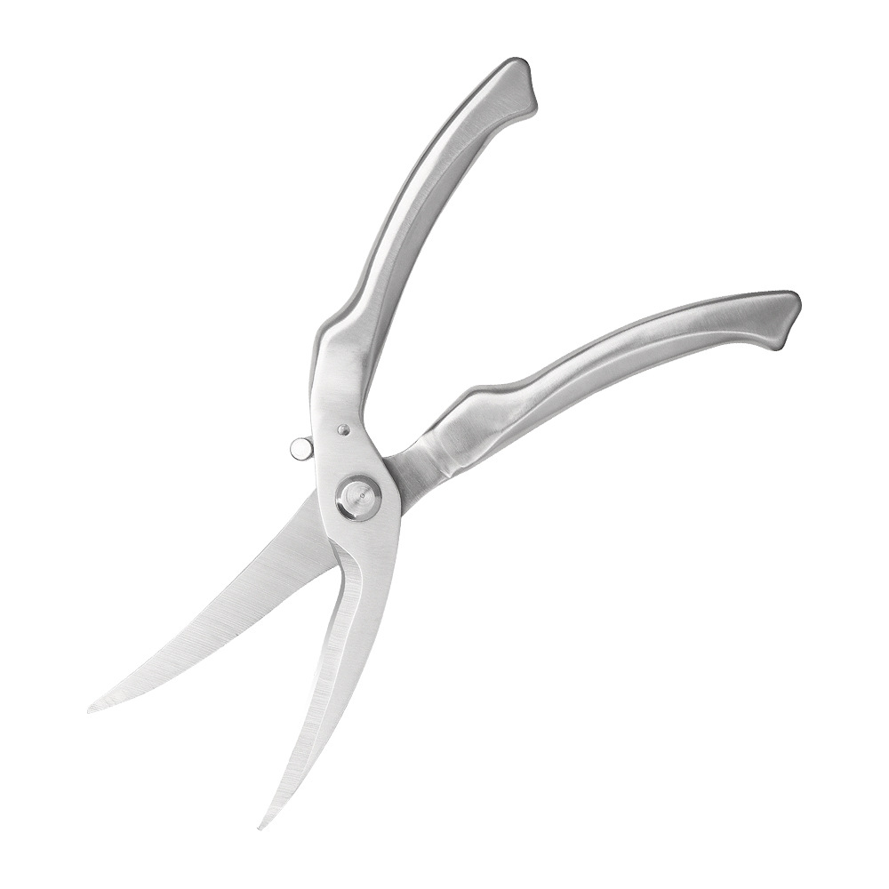 Lin Taizuo powerful chicken bone scissors, all-steel fish bone scissors, bone scissors, household stainless steel kitchen large SK5 scissors Item Picture