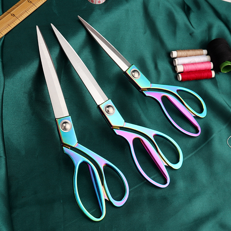 Lin Tai's tailor scissors, stainless steel clothing sewing scissors, 10-inch tailor scissors for cutting clothes and fabric, large household scissors Specification drawing