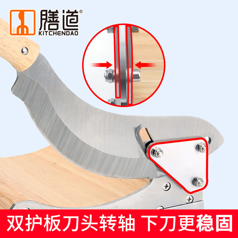 Shandao sliced Chinese medicinal materials with guillotine knife, hand-sliced Chinese herbal medicine, guillotine knife for home use, sliced American ginseng, Astragalus and deer antler Application Scenario