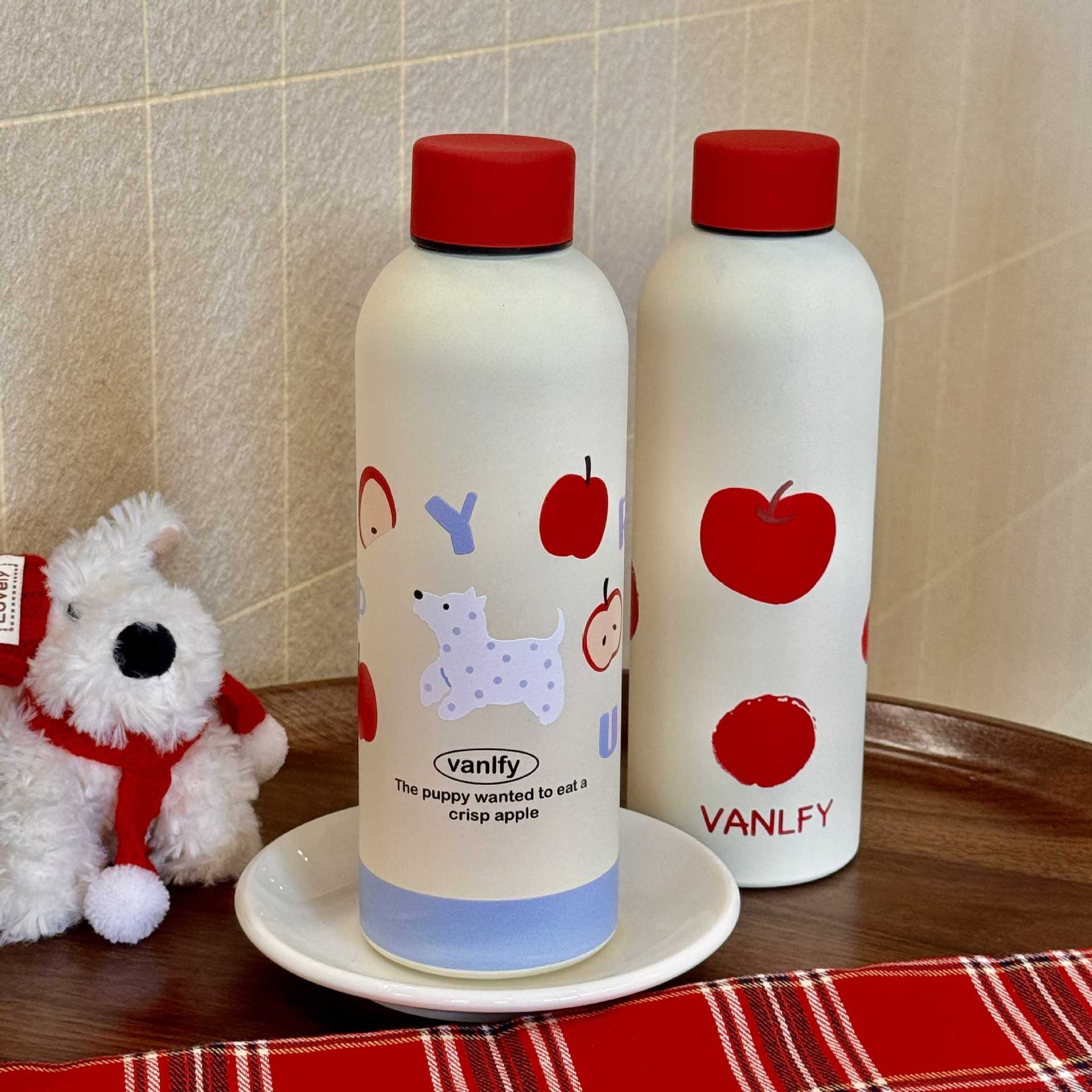 A 304 stainless steel insulated cup with high appearance standards for girls, portable and simple, anti-drop large-capacity coffee and milk cup for female students Specification drawing