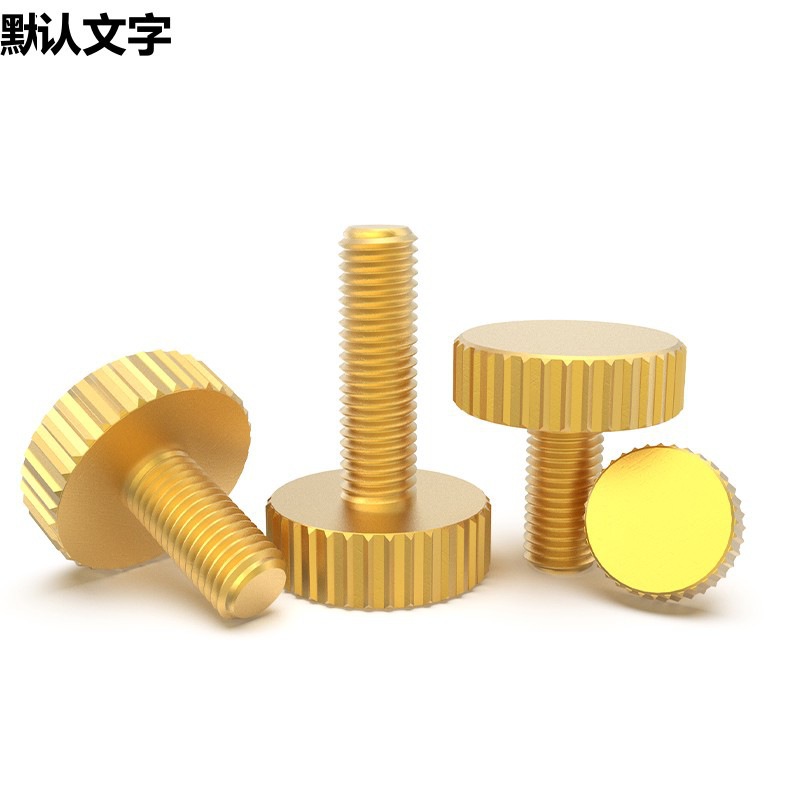 xyt non-standard brass hand-turned screw flat head knurled large head straight thread M3 4 5 6*58 10 1 Application Scenario