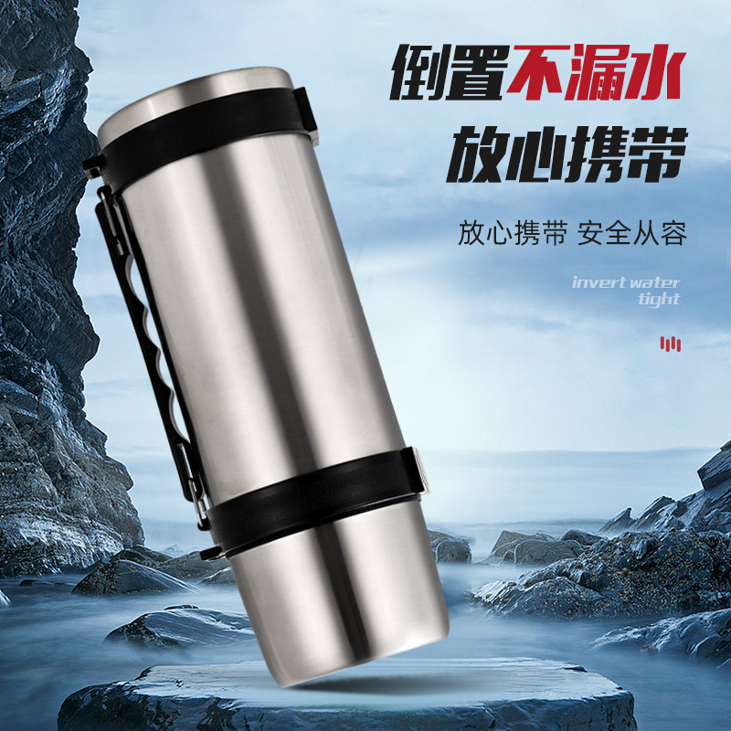New outdoor travel and mountaineering large-capacity 24-hour long-term heat preservation travel kettle, vacuum stainless steel sports water bottle details Picture