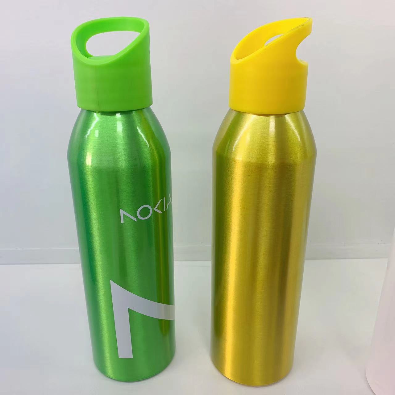 Aluminum sports water bottles, cycling cups, gift promotions, hot sales, cross-border American-style large-mouth new custom wholesale, outdoor Specification drawing