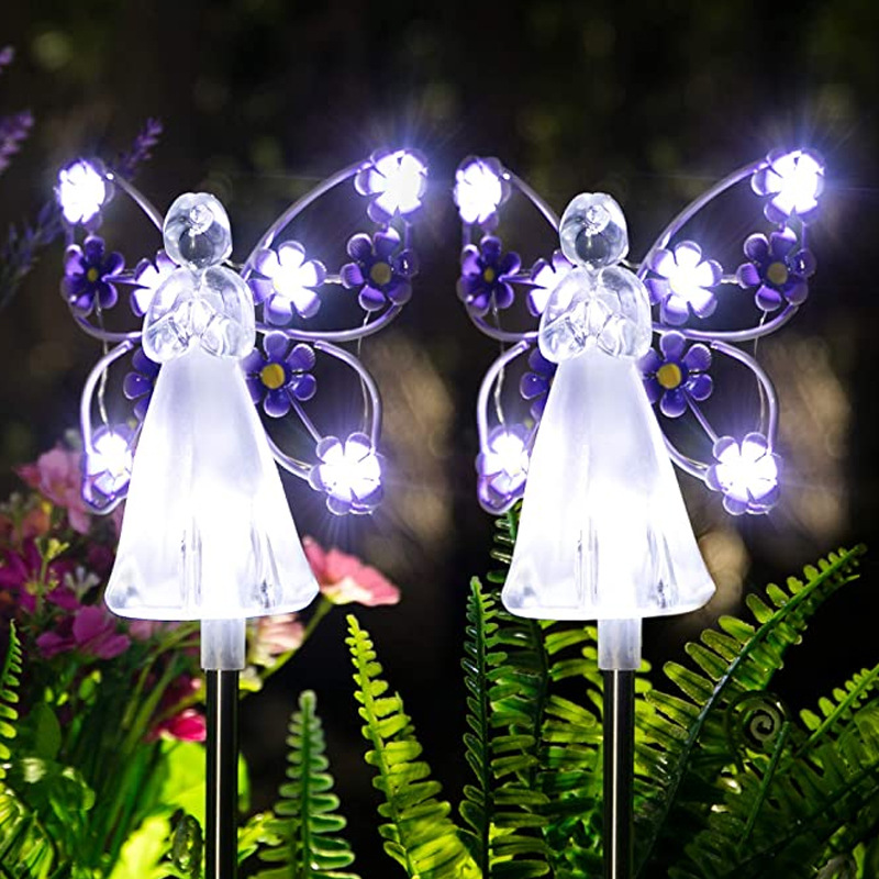 Solar-powered Angel Garden light, outdoor waterproof lawn pole light, LED villa courtyard decorative landscape light Application Scenario