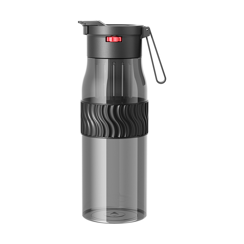 New magnetic elastic tea brewing cup, portable sports plastic cup, women's outdoor car quick-opening tea and water separation tea brewing cup at hand Item Picture