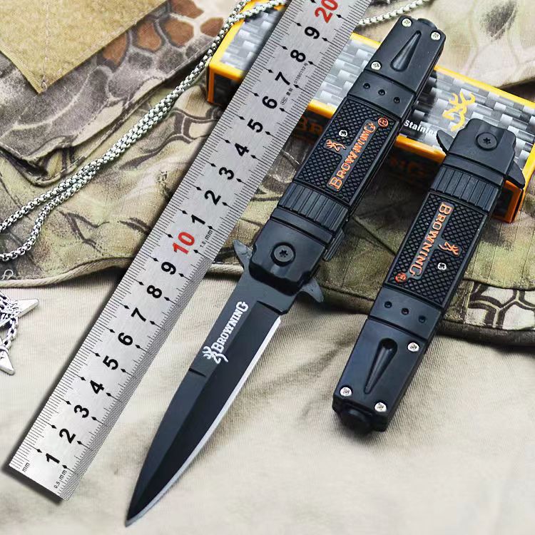 Self-defense knife, folding knife, portable, high-hardness, sharp fruit knife, small outdoor knife, fishing supplies, folding knife full figure