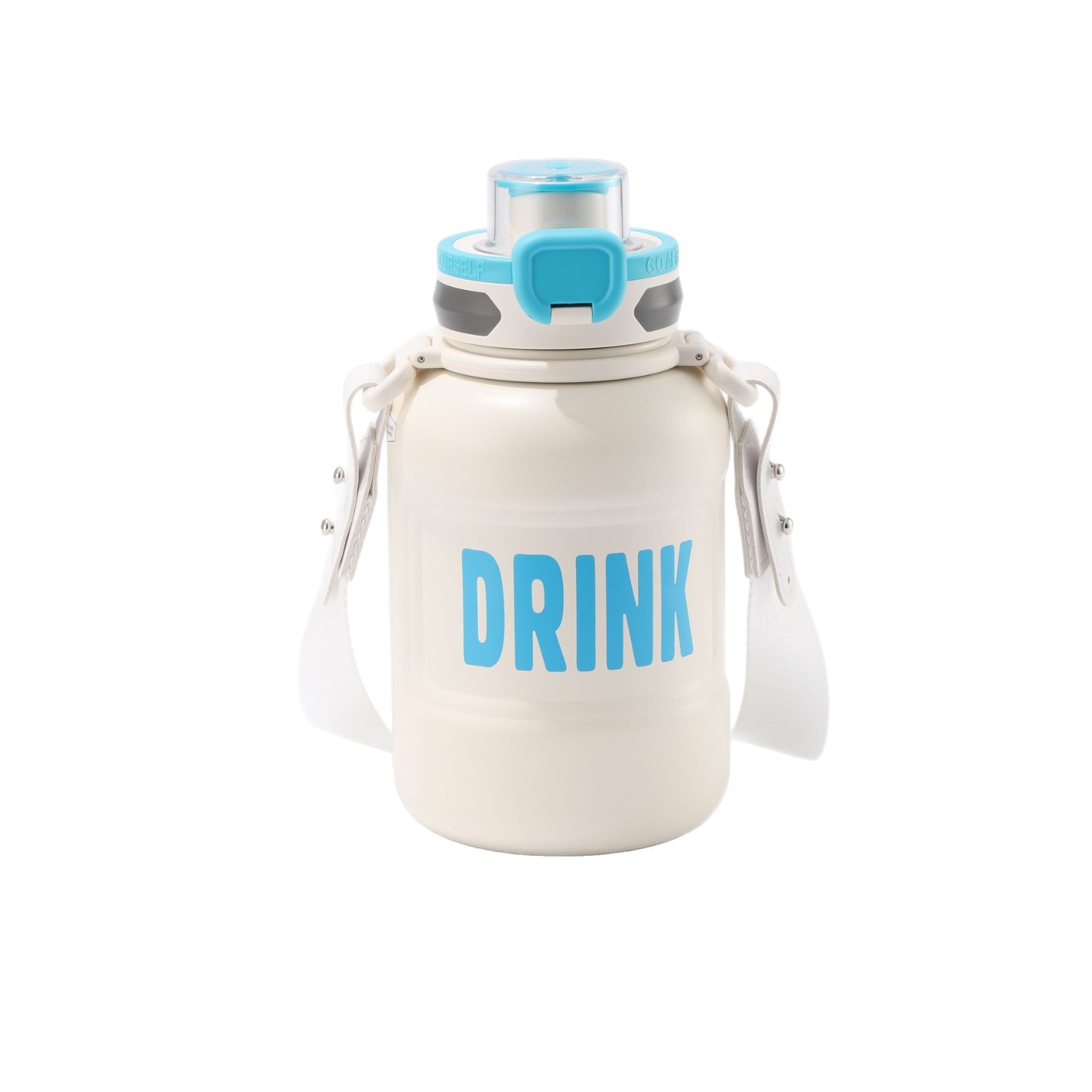 Cartoon children's insulated kettle, 316 stainless steel insulated cup, shoulder strap, bouncing cup, lock, large-bellied cup, large-capacity water cup Item Picture