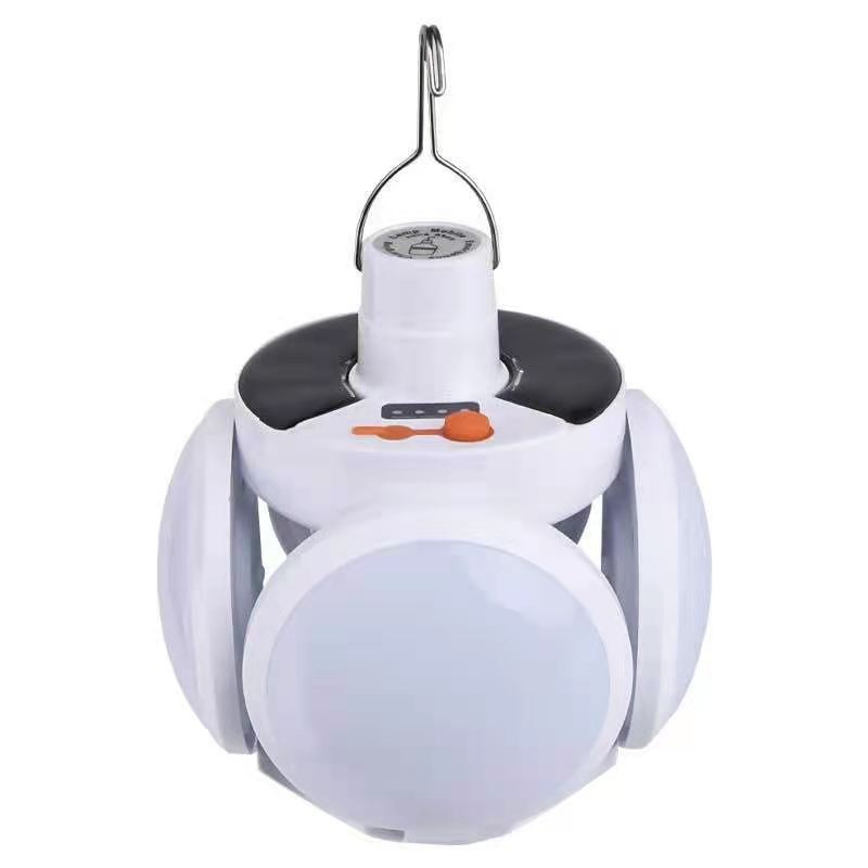 Solar-powered football lamp, long-lasting charging camping lamp, five-sided light-emitting multi-functional folding household emergency bulb lamp Application Scenario