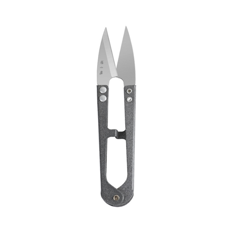 Zhang Xiaquan scissors, thread end small scissors, household U-shaped spring clothing cutting and sewing, small yarn scissors, wholesale scissors Item Picture