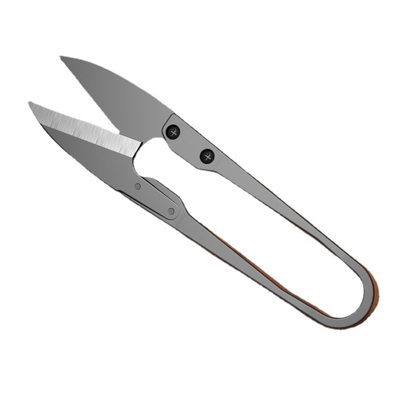 Wholesale of U-shaped scissors for needles and threads, large black yarn shears, small scissors for cutting thread ends in hand cross-stitch, and specialized for clothing Item Picture