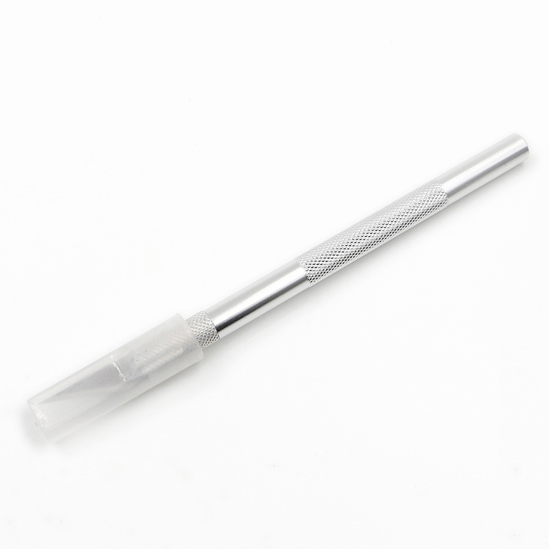Aluminum alloy engraving knife, 1 blade set, model tool, pen knife, 5 blades, planner, mobile phone, film application, and utility knife Application Scenario