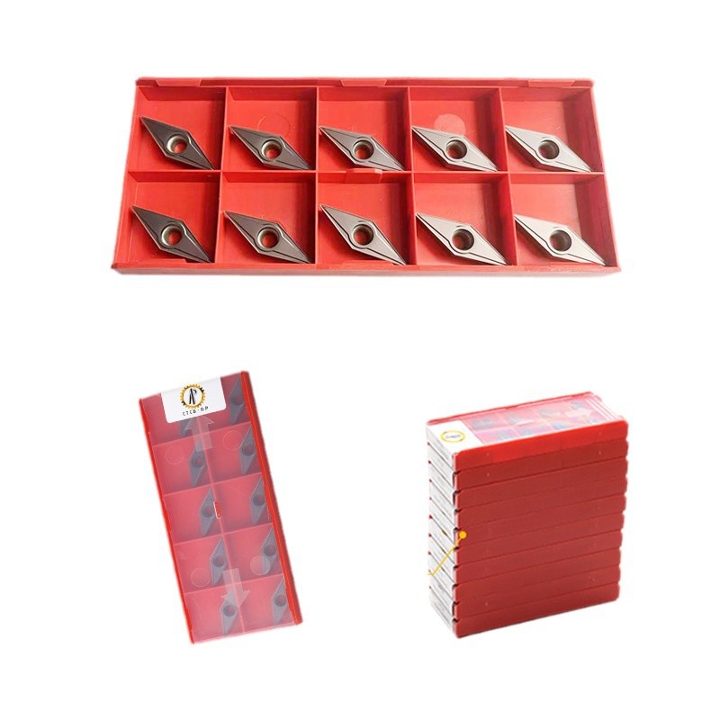 VBMT CNC inner hole turning inserts, rhombic hard alloy lathe inserts, steel parts, stainless steel processing machines Item Picture