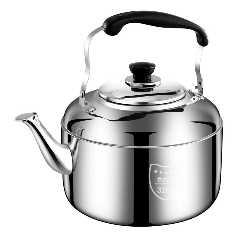 Food-grade stainless steel large-capacity kettle, whistling hot water kettle, household gas and gas induction cooker, universal Item Picture