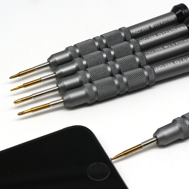 Mobile phone disassembly and repair tools: screwdriver, aluminum alloy screwdriver, small cross flat-head screwdriver, S2 batch head manufacturer wholesale details Picture