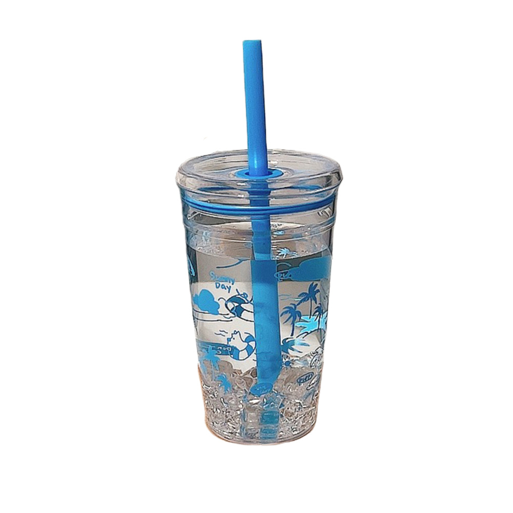 High-appearation-level office girls, large-capacity portable heat-resistant new cup, summer straw, 2025 student water cup Item Picture