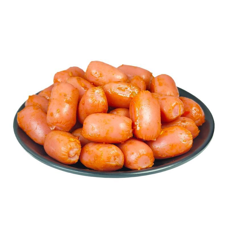 Crispy bone grilled sausage, ready-to-eat small sausage, thumb sausage, children's snack food, sausage, spicy snack, spicy snack Item Picture