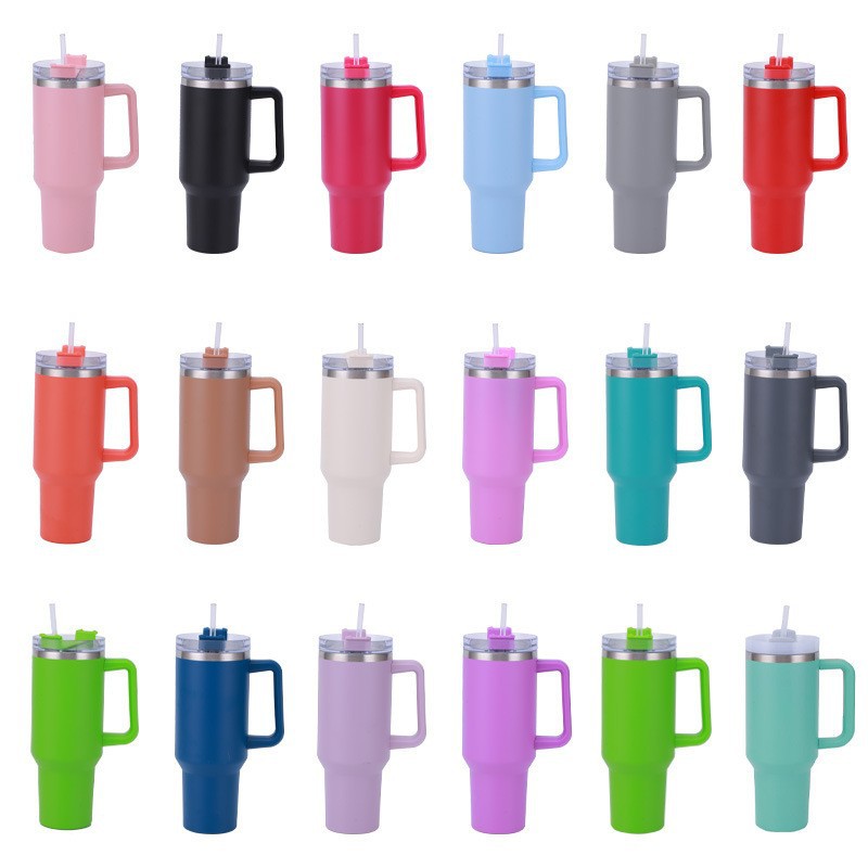 Cross-border Giant ice cup 304 car cup 40oz car cup Straw Cup first-generation car cup full figure