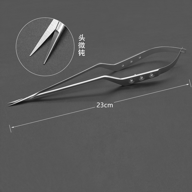 Stainless steel gun-shaped shears, micro-shears, titanium alloy straight head and curved head gun-shaped brain shears, surgical and neurosurgical instruments undefined