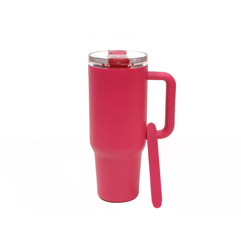 Cross-border bestseller, large-capacity insulated cup, crowbar, easy to clean, American-style large-mouth car cup, light luxury and high-end water cup Item Picture