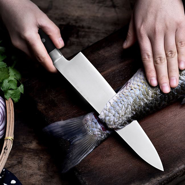Kanju beef knife, sushi knife, cooking knife, sashimi knife, bar fruit knife, chef knife, split knife, beef knife, Western chef knife details Picture