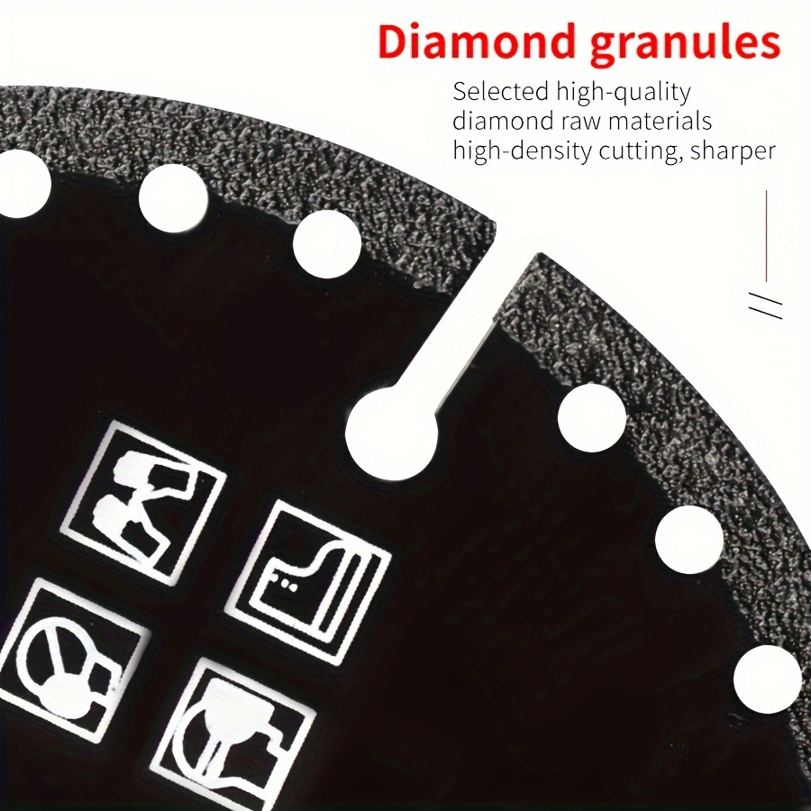 Iron King Metal alloy stainless steel pipe cutting iron sand wheel saw blade, multi-functional diamond brazed cutting blade details Picture