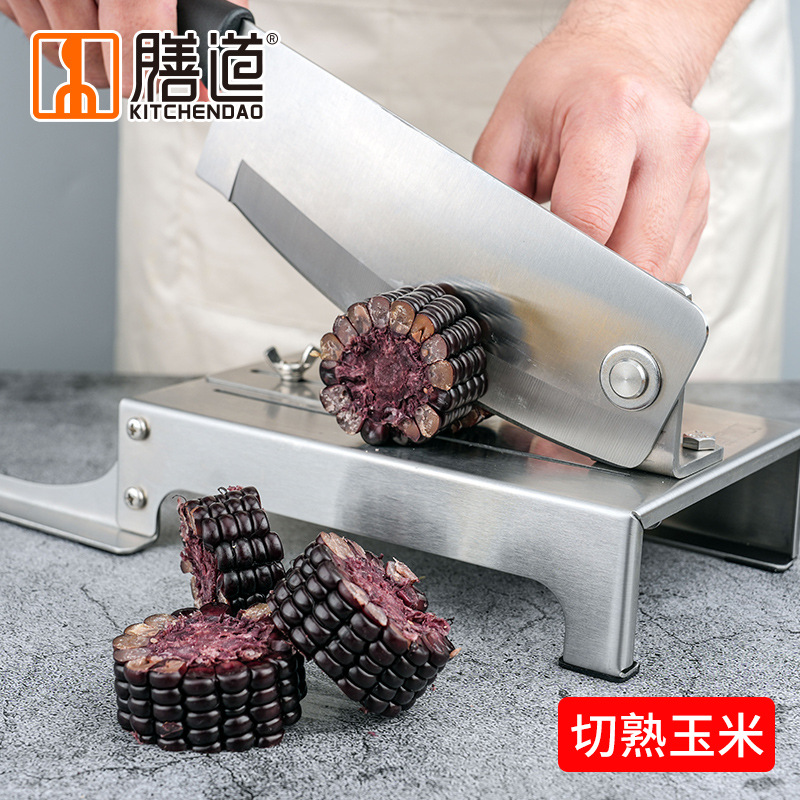 Corn sections, sugarcane, corn knife, corn sections, guillotine knife, corn chunks, none Specification drawing