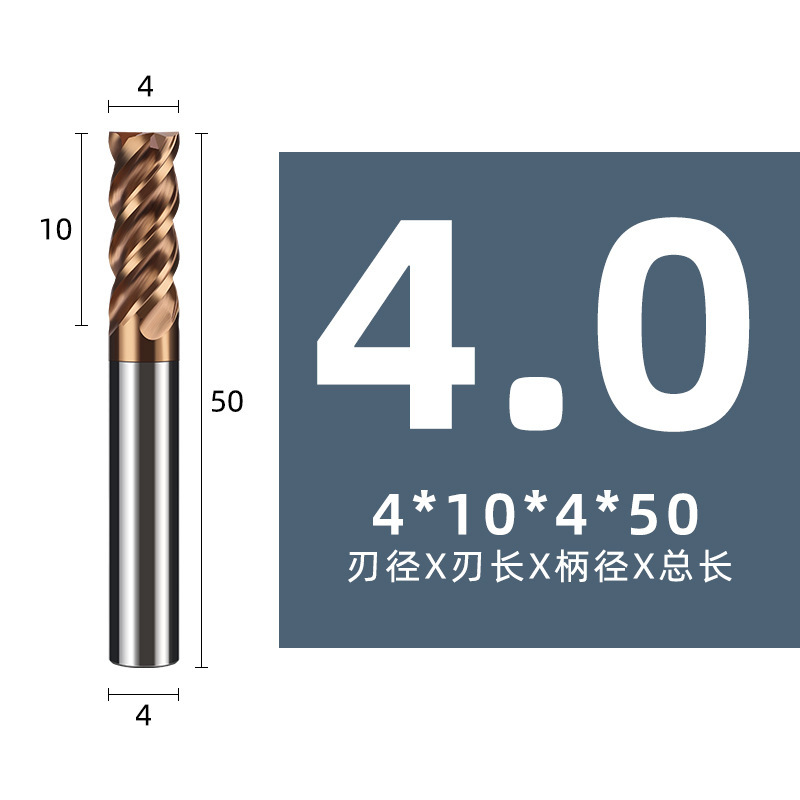 Original production of U6065 die steel special round nose milling cutters, tungsten steel hard alloy R Angle bull nose end milling cutters with 4 edges undefined