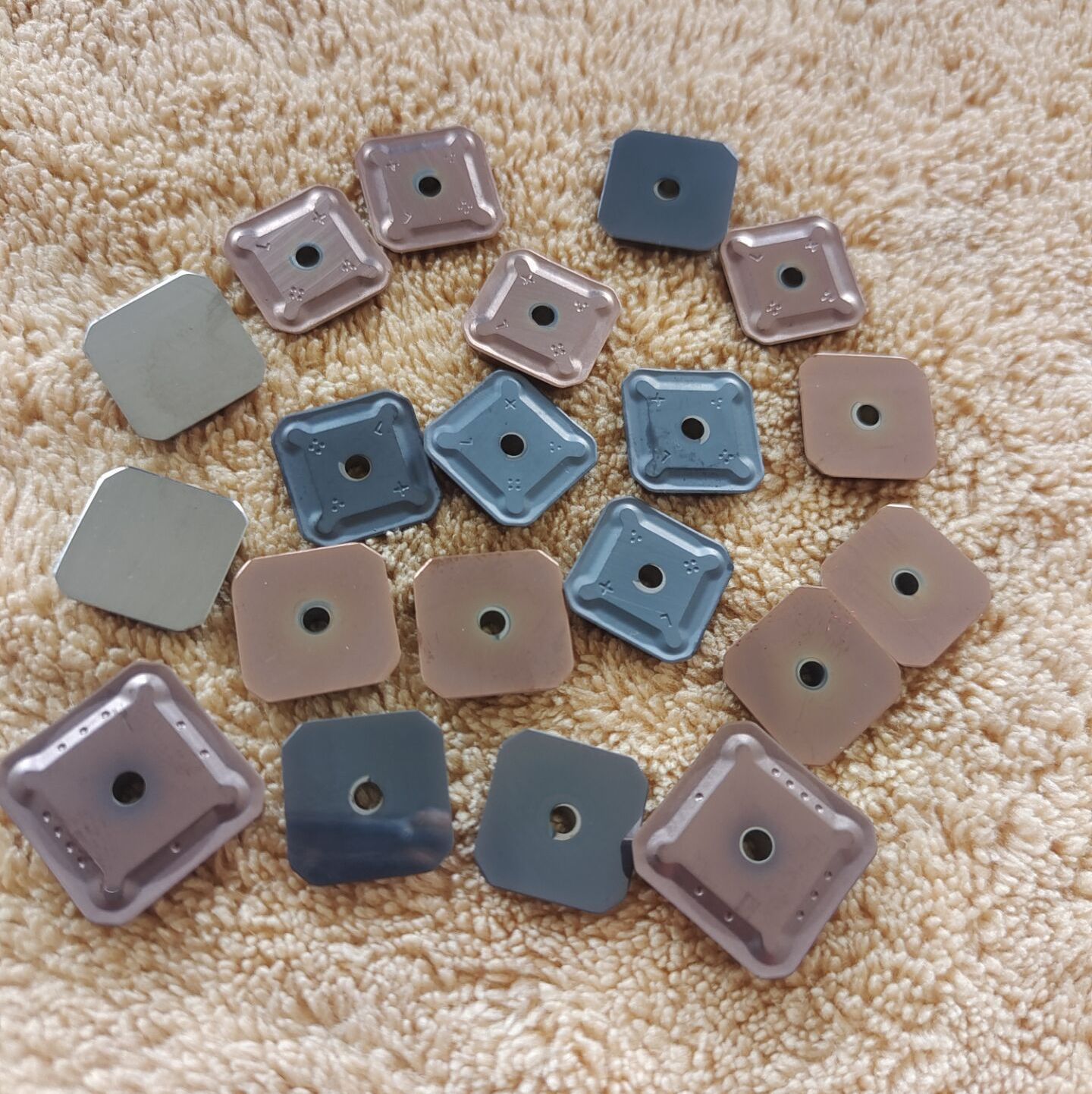 Double-head milling inserts sekn1203 slot type 45-degree stainless steel small square precision milling inserts tungsten steel alloy inserts undefined