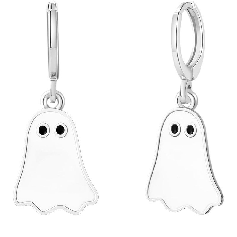 Wholesale of new cross-border best-selling ear studs, cute ghost alloy pendant earrings, and women's earrings for festivals and parties from Europe and America Item Picture