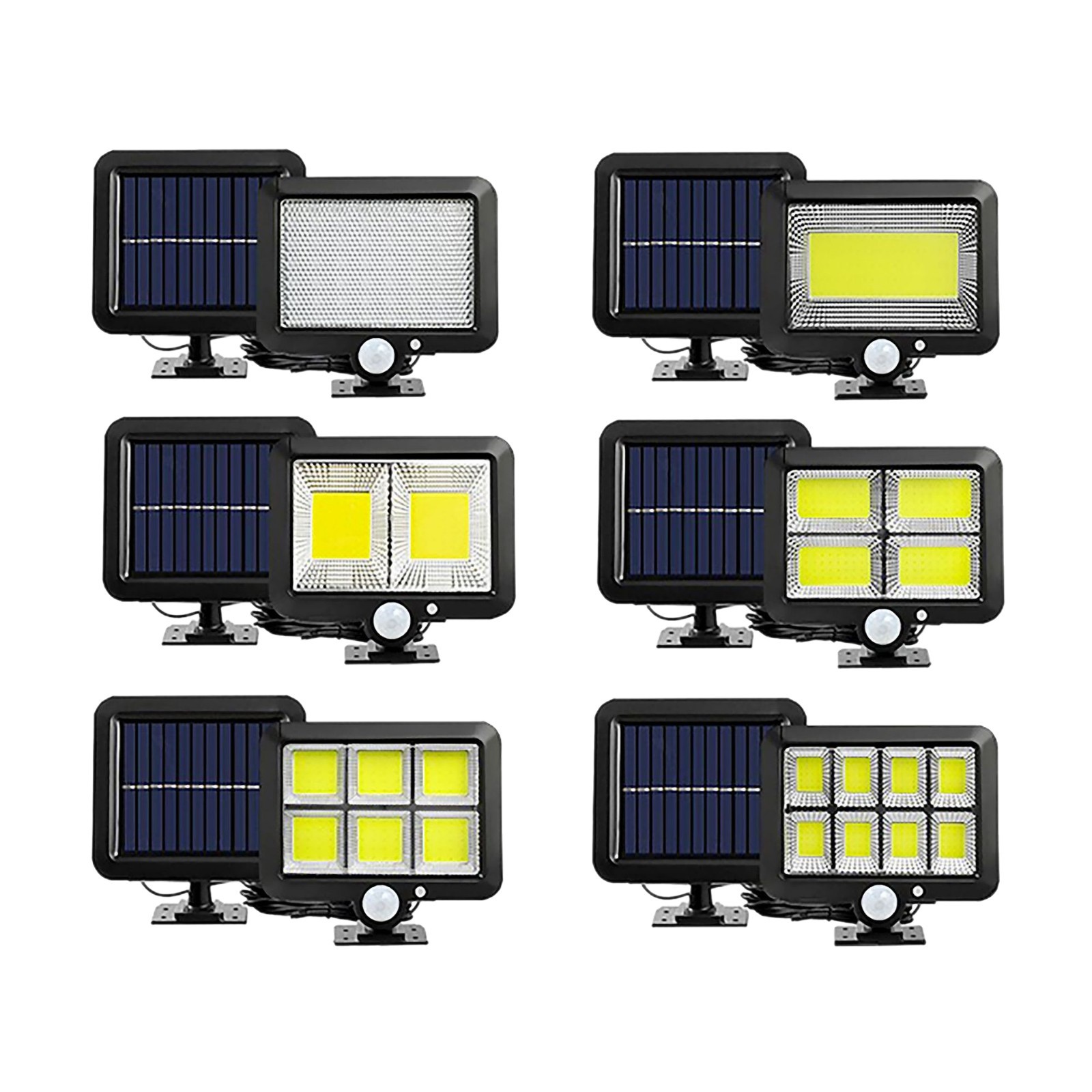 Cross-border solar lighting fixtures, outdoor garden lamps, waterproof remote control street lamps, garage lamps, automatic split sensor wall lamps Item Picture