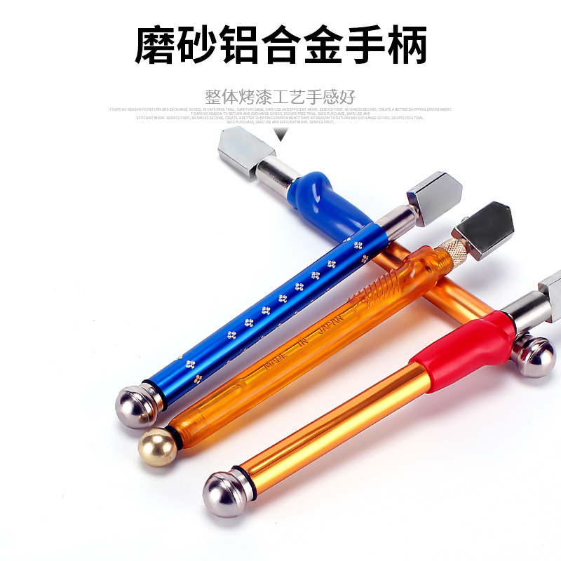 Professional diamond thick glass cutting tool, household tile knife, hand-held glass knife, special knife for cutting glass Specification drawing