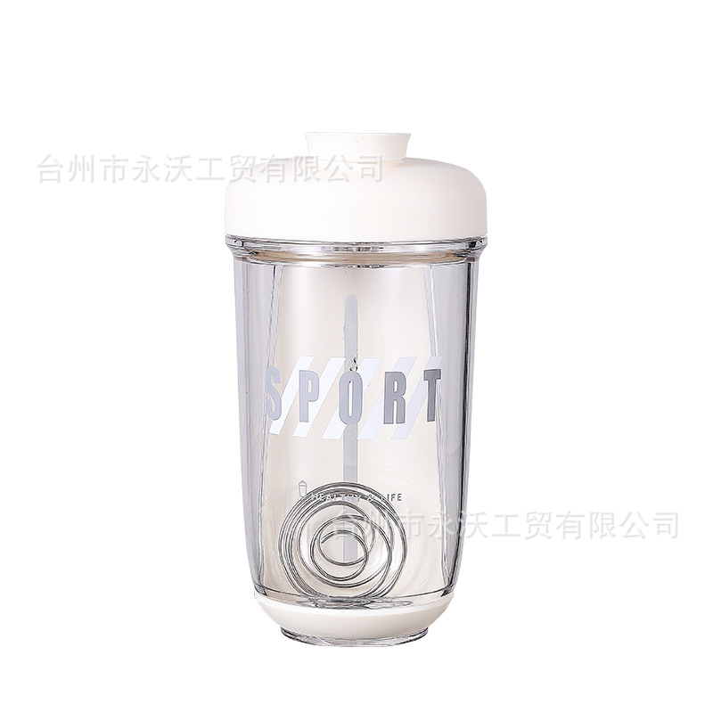New creative shaker cup, protein powder milkshake cup, sports and fitness outdoor water cup gift, printed logo in stock Item Picture