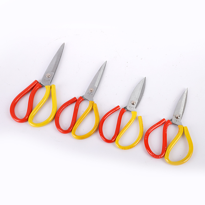 Household scissors, Long Feng stainless steel large scissors, tailor scissors, kitchen scissors, office small scissors, stainless steel large scissors details Picture